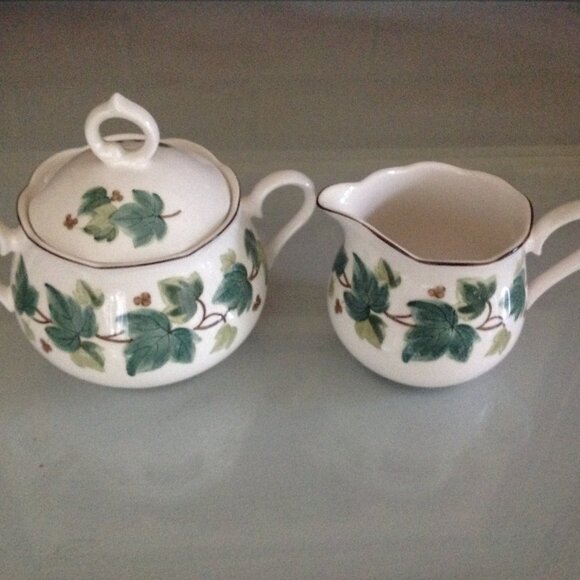 Vintage Nikko China Sugar & Creamer Discontinued Pattern - Picture 1 of 5